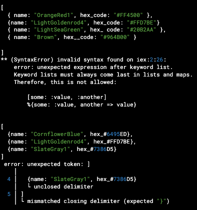 examples of illformated LLM responses