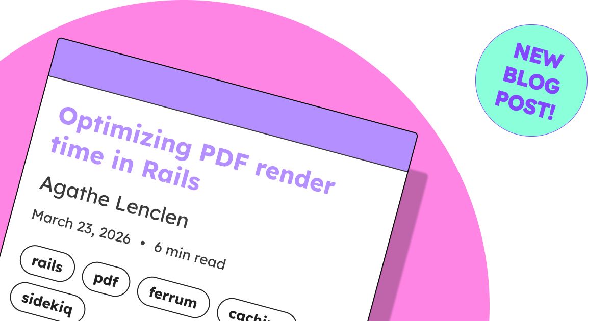 Optimizing PDF render time in Rails | bitcrowd blog